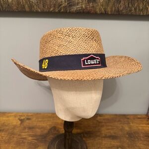 Jimmie Johnson 48 Lowe’s NASCAR Straw Hat Racing Champions Embroidered